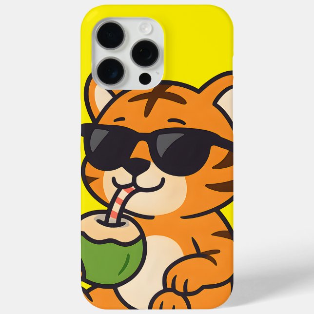 Cute Summer Tiger Phone Case – adorable all device (Back)