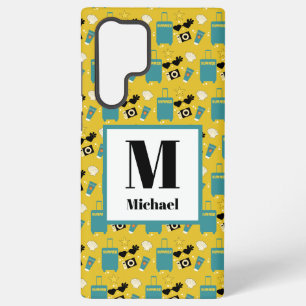 Cute Summer Vacation Elements Samsung Galaxy S22 Ultra Case