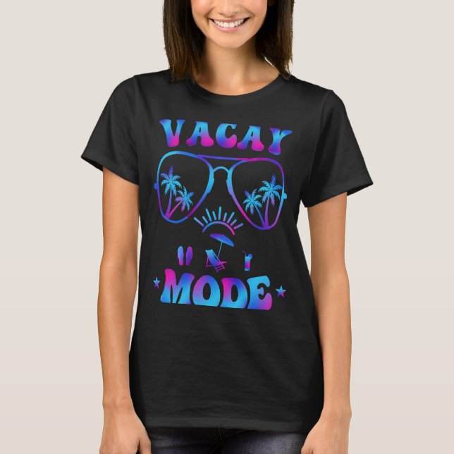 Cute Summer Vacay Mode Beach Mode Retro Cruise T-Shirt (Front)