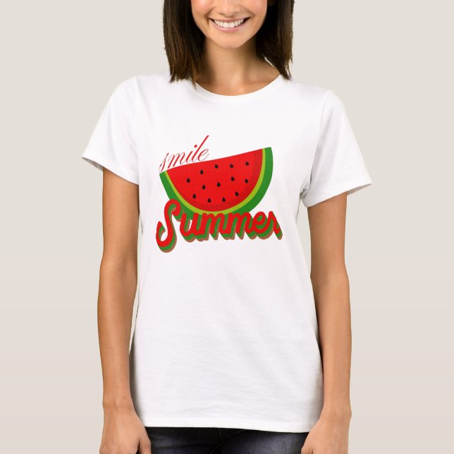 Cute summer Vacay Mode chil watermelon T-Shirt (Front)