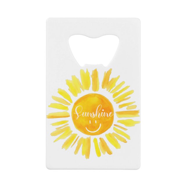 Cute summer Vacay Mode sunshine Credit Card Bottle Opener (Front)