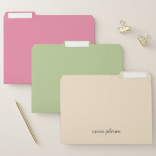 Cute Summer Vibe Pastel Color block  File Folder