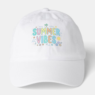 Cute Summer Vibes Groovy Beach Graphic T-Shirt Hat