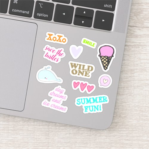 Cute Summer Vibes  Ice Cream _ Girls Sticker