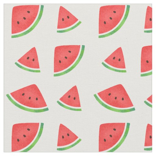 Cute Summer Watercolor Watermelon Fabric