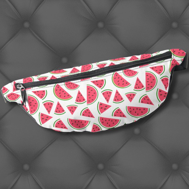Cute Summer Watermelon Pattern Fanny Pack (Cute Modern Summer Fruit Pink Red Watermelon Fanny Pack)