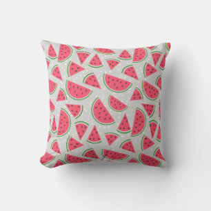 Cute Summer Watermelon Pattern Throw Pillow