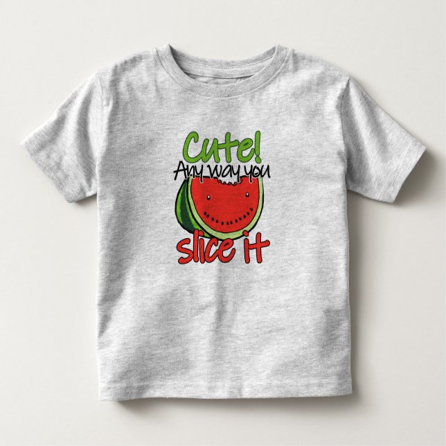 cute summer watermelon toddler t-shirt (Front)