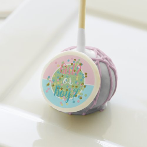 Cute Summery Fun Colorful Confetti Dots Cake Pops