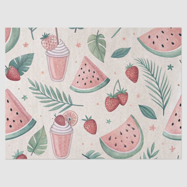 Cute Summery Tissue Paper (Front)