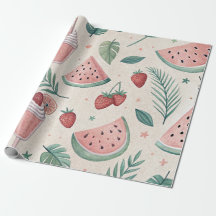 Cute summery wrapping paper