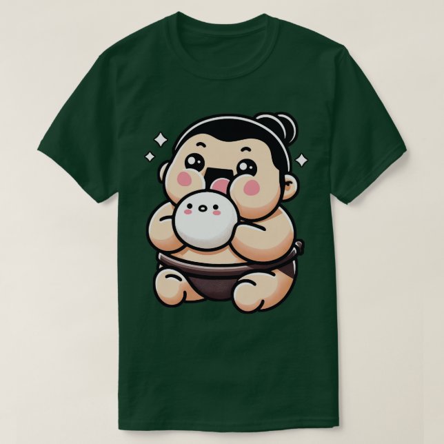 Cute Sumo Wrestler T-Shirt (Design Front)