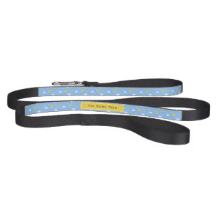 Cute Sun And Clouds Pattern Personalized Name Pet  Leash