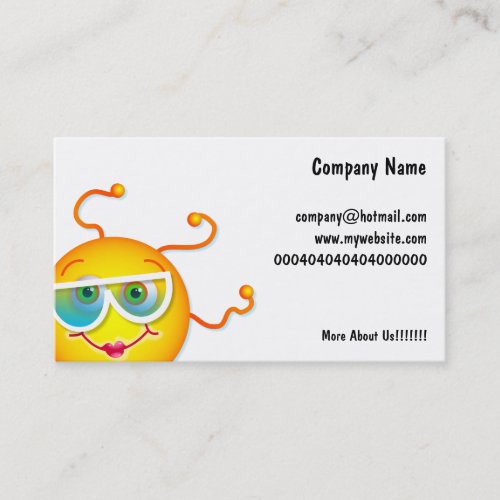 Cute Sun, Business Card Template