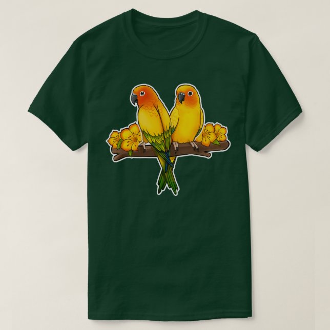 Cute Sun Conures T-Shirt (Design Front)