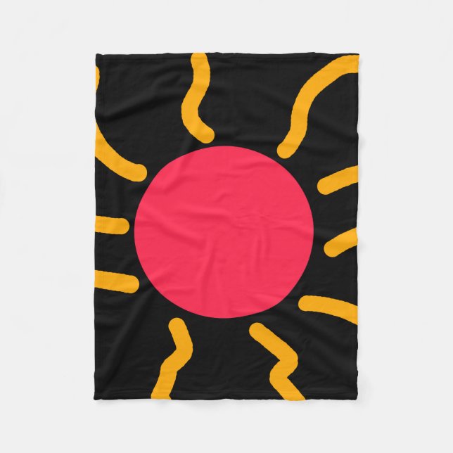 Cute sun fleece blanket (Front)
