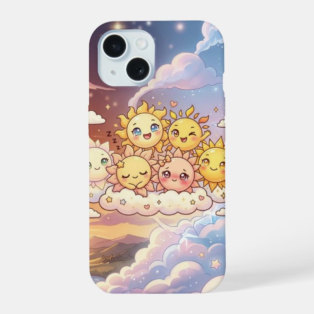 Cute Sun Friends Sky Phone Case (Back)