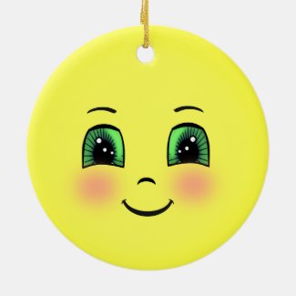 Cute Sun Happy Face Emoji