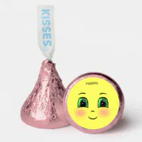 Emoji Party Favors - Hershey Kisses Candy Stickers - Birthday