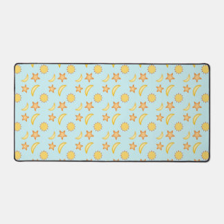 Cute Sun, Moon and Stars Design Desk Mat