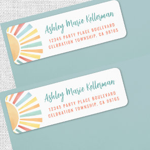 Cute Sun Return Address Label