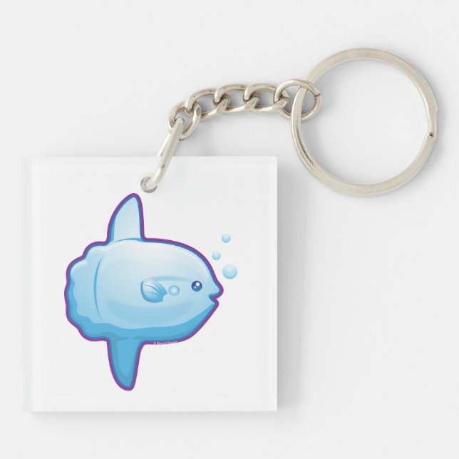 Cute Sunfish Keychain (Back)