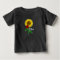 Cute Sunflower Baby (Add Name) Fine Jersey T-Shirt