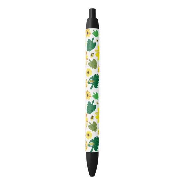 Cute Sunflower Bee Pen (Front Vertical)