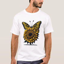 Cute Sunflower Butterfly