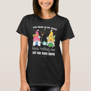 Cute Sunflower garden gnome with bees and flowers  T-Shirt