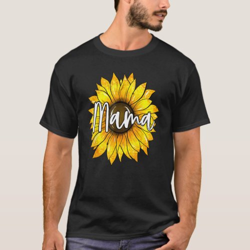 Cute Sunflower Mama Favorite Mom Mommy Life Womens T_Shirt
