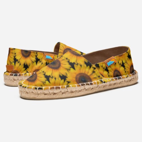 Cute Sunflower Pattern on Espadrilles