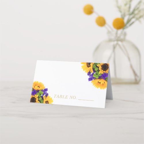 Cute Sunflower  Place Card