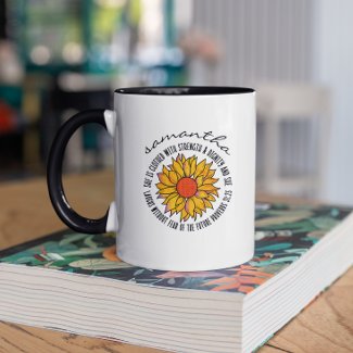 Cute sunflower scripture bible verse