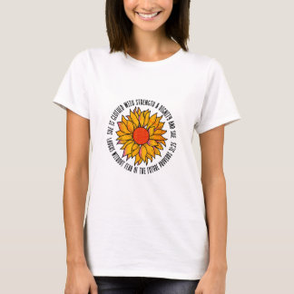 Cute sunflower scripture bible verse T-Shirt