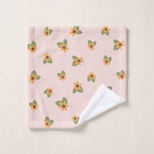 Cute sunflower wash cloth