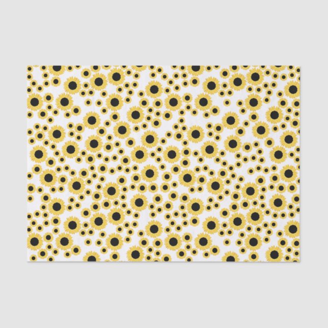 Cute Sunflowers Tissue Paper (Front)