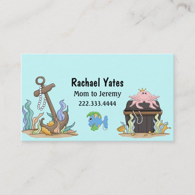 Cute Sunken Treasure Mommy Card (Front)