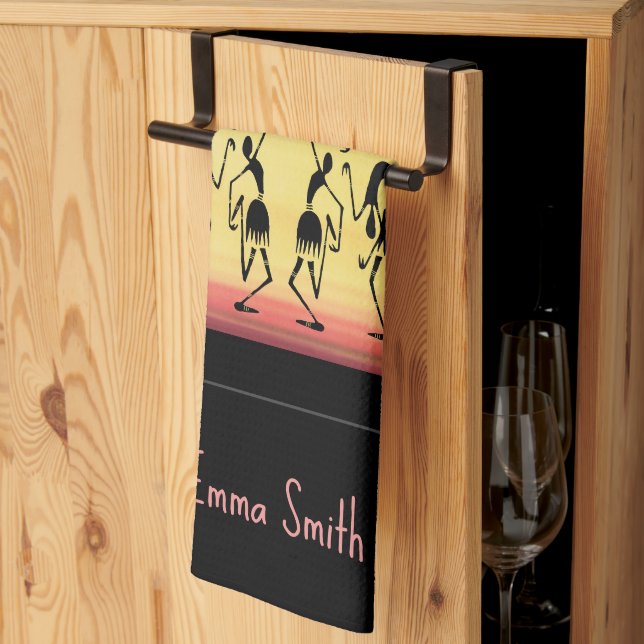 Cute Sunny Day Break Dance  Kitchen Towel (Thirds Fold)