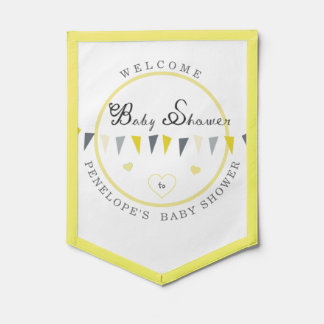 Cute Sunny Elegance Bunting Baby Shower Pennant