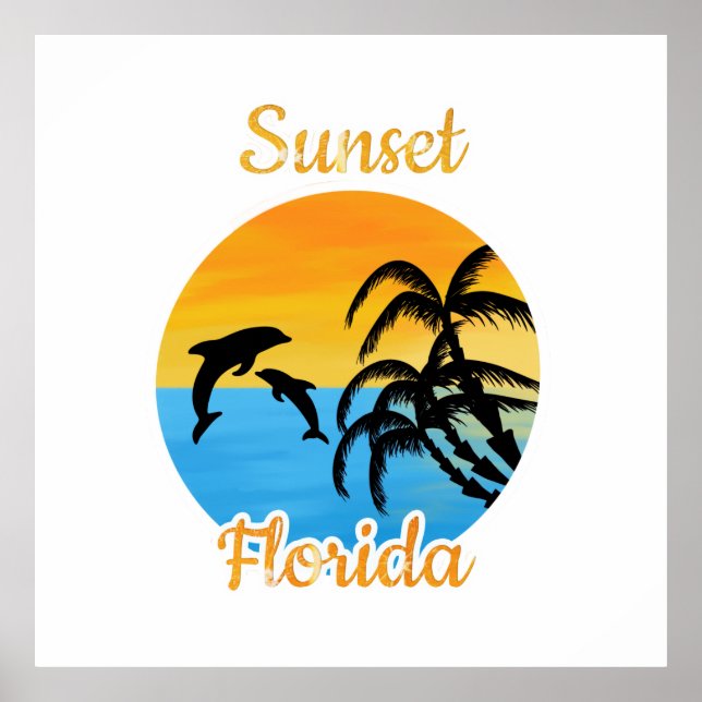 Cute Sunset in Florida  Poster (Front)