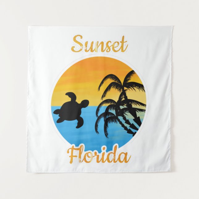 Cute Sunset in Florida    Tapestry (Front)