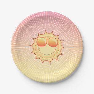 Cute Sunset Paper Plates