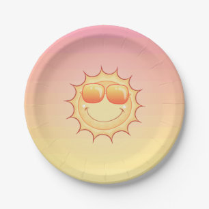 Cute Sunset Paper Plates