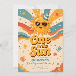 Cute Sunshine First Birthday Invite Summer Party