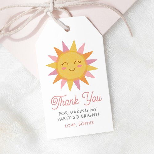 Cute Sunshine First Trip Around the Sun Birthday Gift Tags