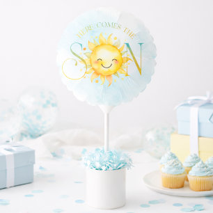 Cute Sunshine Here Comes the Son Baby Shower Balloon