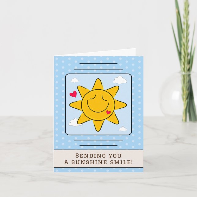 Cute Sunshine Smile Any Occasion Blank Card (Front)