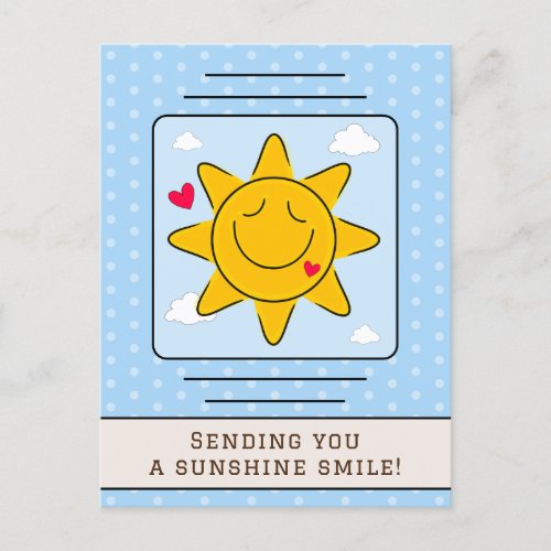 Cute Sunshine Smile Any Occassion Postcard