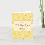 Cute Sunshines Warm And Bright Thinking Of You Card